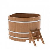 Купель угловая из дуба BentWood 1,37х1,37