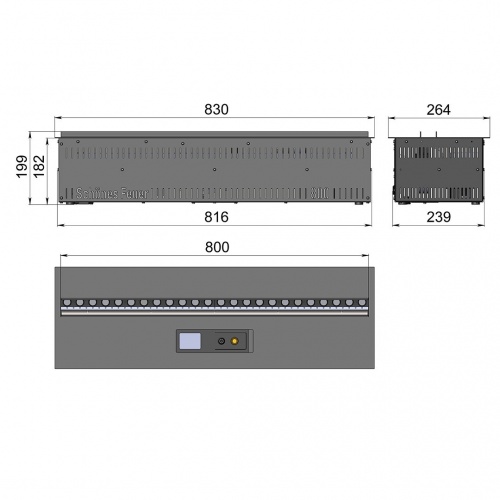 Электроочаг Schönes Feuer 3D FireLine 800 RGB в Белгороде